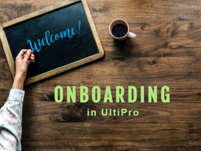 Onboarding in UltiPro